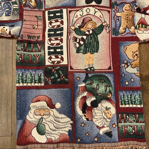 Christmas Woven Tapestry Coat size XL - Picture 13 of 15
